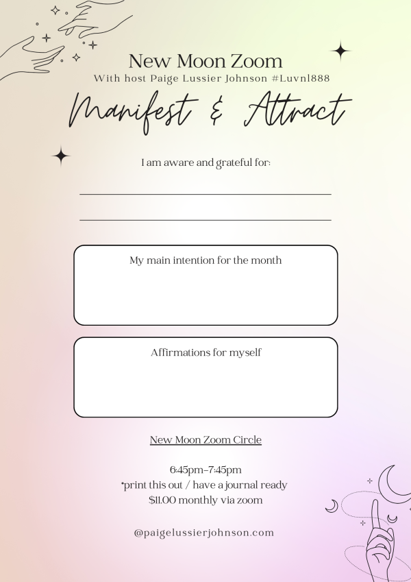 NEW MOON + SACRED CIRCLE - ENERGY EXCHANGE OF GRATITUDE - Image 2